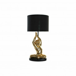 Настольная лампа DKD Home Decor Черная Золотая обезьяна из полиэфирной смолы (25 x 25 x 48 см)