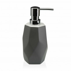 Дозатор для мыла Versa Amanda Grey, пластиковая смола (8,2 x 21 x 8,2 см)