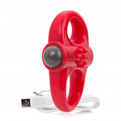 Вибрирующее кольцо для пениса Screaming O Charged Yoga Red