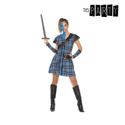 Maskeraadi kostüüm täiskasvanutele Sinine Šotlanna 4 pcs