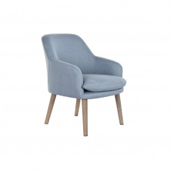 Chair DKD Home Decor Blue Wood Polyester (61 x 68 x 78 cm)