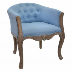 Кресло DKD Home Decor Синий Полиэстер Дерево (58 x 56 x 69 см)