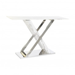 Console DKD Home Decor White Grey Silver Crystal Steel 120 x 40 x 75 cm