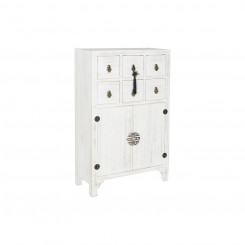 Chest of drawers DKD Home Decor White Natural Fir MDF Wood Oriental 63 x 27 x 101 cm