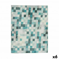 Tablecloth Thin canvas Anti-stain Frames 140 x 180 cm Turquoise (6 Units)