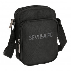 Õlakott Sevilla Fútbol Club Teen Black (16 x 22 x 6 cm)