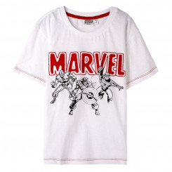 Детская футболка с коротким рукавом Marvel White