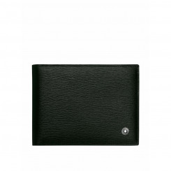 Мужской кошелек Montblanc 38036 Черный кожаный 9 x 11 см