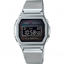Мужские часы Casio A1000M-1BEF Черные Серебристые