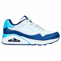 Sports Trainers for Women Skechers Pop Color Fun! Blue White