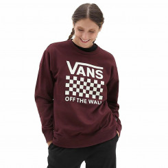 Women’s Sweatshirt without Hood Vans Lock Box Crew-B Maroon