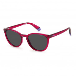 Детские солнцезащитные очки Polaroid PLD-8047-S-MU1-M9 Розовые
