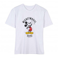 Женская футболка с коротким рукавом Микки Маус белая