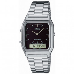 Unisex Watch Casio Black Silver