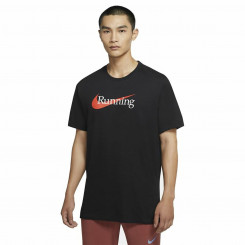 Short Sleeve T-Shirt Men's Nike HBR CW0945 010 Black Men S