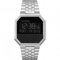 Мужские часы Nixon A158000-00 Черные Серебристые
