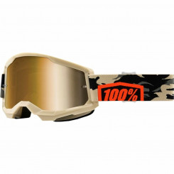 Sunglasses 100% Downhill Strata 2 Goggle Kombat Beige One Size Motocross