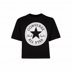 Short Sleeve T-Shirt Signature Converse Chuck Patch Boxy Black