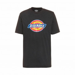 Черная мужская футболка с коротким рукавом и логотипом Dickies
