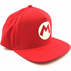 mõlemale sugupoolele sobiv müts Super Mario Badge 58 cm Punane Üks suurus
