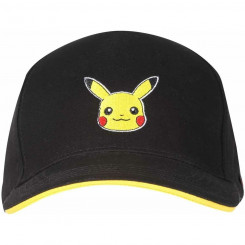 mõlemale sugupoolele sobiv müts Pokémon Pikachu Badge 58 cm Must Üks suurus