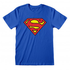 Lühikeste varrukatega T-särk Superman Logo Sinine Unisex