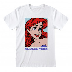 The Little Mermaid Mermaid Vibes Short Sleeve T-Shirt White Unisex