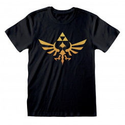 The Legend of Zelda Hyrule Logo Short Sleeve T-Shirt Black Unisex