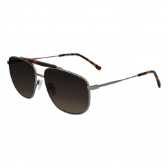 Мужские солнцезащитные очки Lacoste S черные серебристые