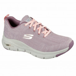 Women's Training Shoes Skechers Arch Fit Comfy Wave Light Pink