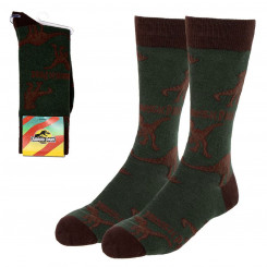 Socks Jurassic Park Unisex Dark green