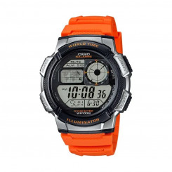 Мужские часы Casio WORLD TIME ILLUMINATOR Оранжевые (Ø 43 мм)