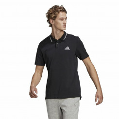 Поло с короткими рукавами мужское Adidas Aeroready Essentials Черный