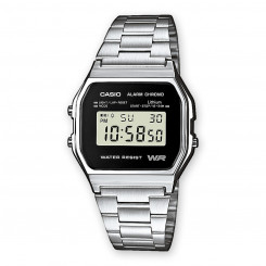 Мужские часы Casio A158WEA-1EF Черные Серые Серебристые
