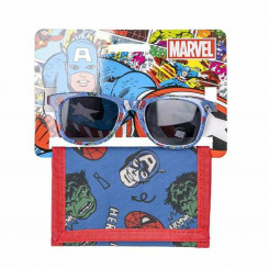Sunglasses and Wallet Set The Avengers 2 Pieces, parts Blue