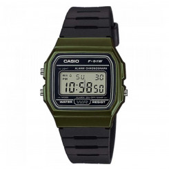 Часы унисекс Casio VINTAGE Black Green (Ø 35 мм)