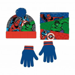 Шапка, перчатки и шарф Мстители 3 шт., детали