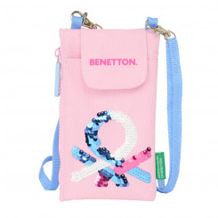 Wallet Benetton Pink Mobile phone bag Pink