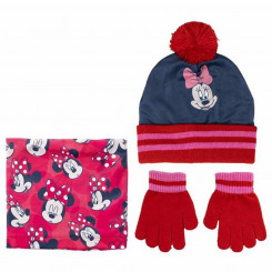 Hat, Gloves And Scarf Minnie Mouse 3 Pieces, parts