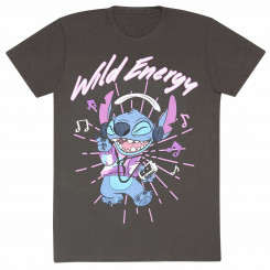 Short Sleeve T-Shirt Stitch Wild Energy Graphite Gray Unisex