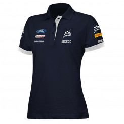 Sparco Short Sleeve Polo S013007MSBM2M Navy Blue Ladies M