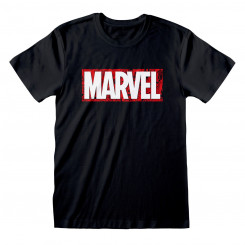 Lühikeste varrukatega T-särk, meeste ja naiste Marvel Must