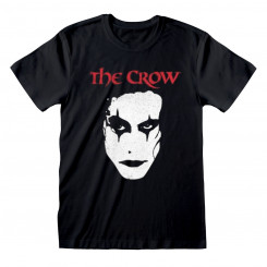 Мужская и женская футболка с коротким рукавом The Crow Face черная