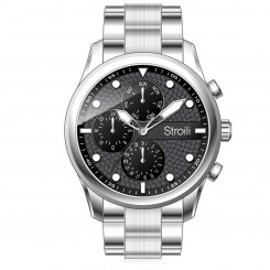 Men's Watch Stroili 1683278 Black Silver