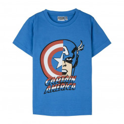 Children's Short-sleeved T-shirt The Avengers Blue