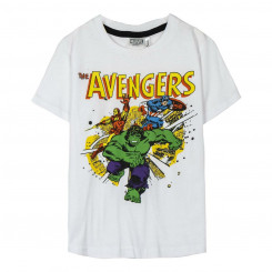 Children's Short-sleeved T-shirt Marvel White