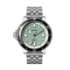 Мужские часы Nixon A1402-5235 Зеленые Серебристые