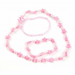 Necklaces And Bracelets Set Inca Pink For Children