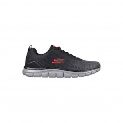 Skechers Black Gray Adult Running Shoes