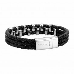 Men's Bracelet Police PJ26321BLSB.01-S Leather 19 cm